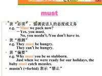 modal与must的区别 more must many的区别 